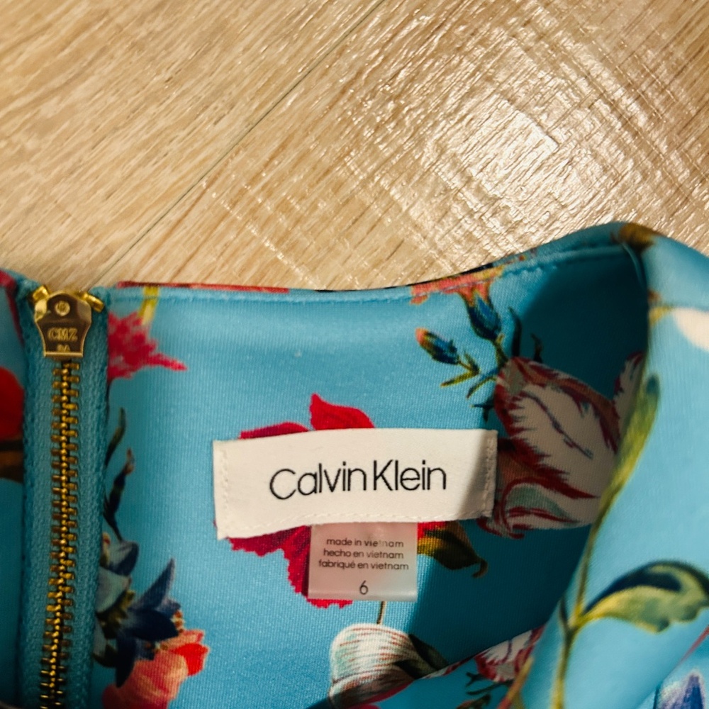 Calvin Klein scuba dress sz 6 - Picture 2 of 2